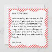 Welkom terug naar Kaart school (Achterkant)