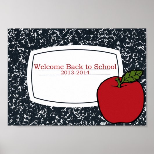 Welkom terug naar Poster School 2013 (Voorkant)