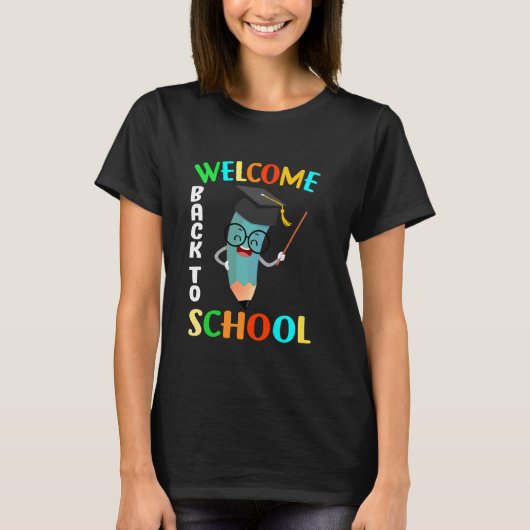Welkom terug naar school 2025 Eerste schooldag T-shirt (Voorkant)