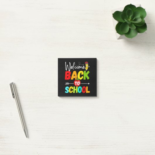 Welkom Terug naar School 2026 Leraren Studenten Post-it® Notes (Kantoor)