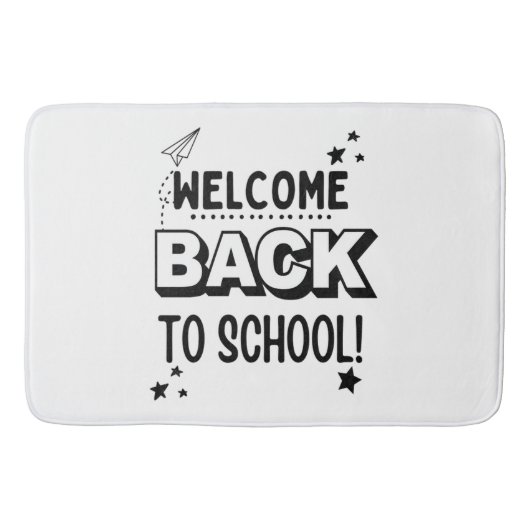 Welkom terug naar school! badmat (Voorkant)