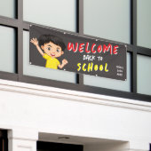 Welkom Terug naar School Banner -  Klasse (Buitenkant Gebouw)