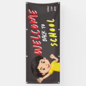 Welkom Terug naar School Banner -  Klasse (Verticaal)