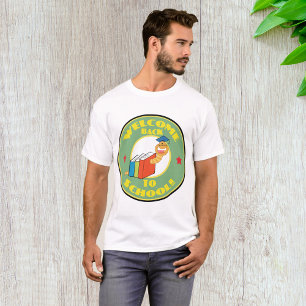 Welkom terug naar school Boekenwurm T-shirt