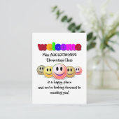 Welkom terug naar SCHOOL Briefkaart (Staand voorkant)