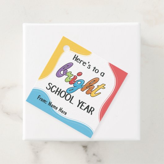 Welkom Terug naar School, Bright School Jaar Bedankjes Labels (In situ)