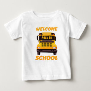 Welkom terug naar school bus T-shirt