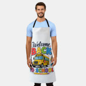 Welkom terug naar school Buschauffeur Eerste Dag Schort (Gedragen)