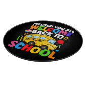 Welkom terug naar school Buschauffeur Eerste Dag Snijplank (Hoek)