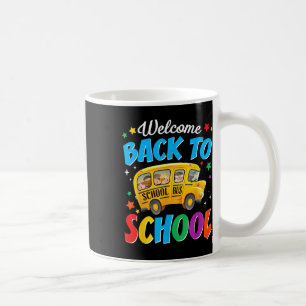 Welkom terug naar school Buschauffeur Eerste schoo Koffiemok