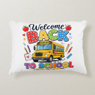 Welkom terug naar school Buschauffeur T-shirts Eer Accent Kussen