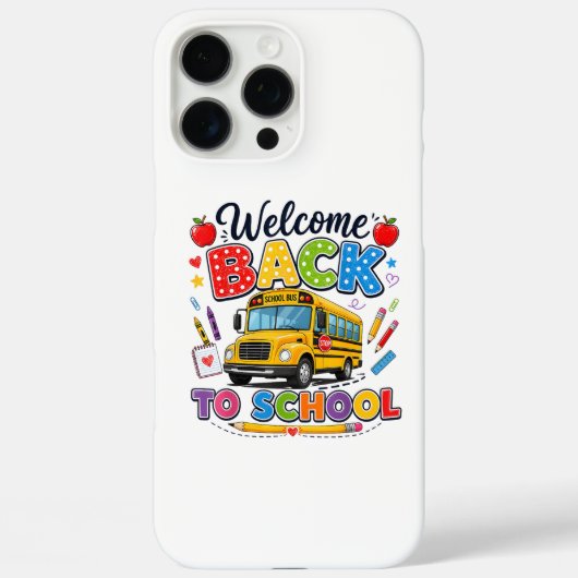 Welkom terug naar school Buschauffeur T-shirts Eer Case-Mate iPhone Case (Achterkant)