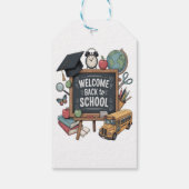 Welkom terug naar school cadeaulabel (Achterkant)