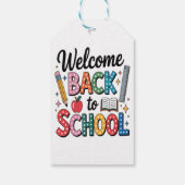 Welkom terug naar school cadeaulabel (Achterkant)