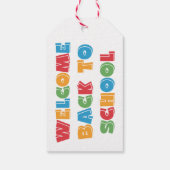 Welkom terug naar school cadeaulabel (Achterkant)