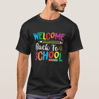Welkom Terug naar School First Day Appareal T T-shirt