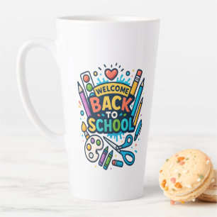 Welkom Terug naar School Fun Art Design Latte Mok