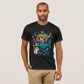 Welkom Terug naar School Fun Art Design T-shirt (Voorkant volledig)