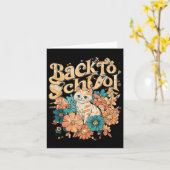 Welkom Terug naar school Gelukkige eerste dag voor Kaart (Gele Bloem)