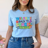 Welkom Terug naar School Gepersonaliseerde Leraar T-shirt