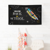Welkom Terug naar school, Happy First Day of Schoo Spandoek (Insitu)