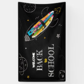 Welkom Terug naar school, Happy First Day of Schoo Spandoek (Verticaal)