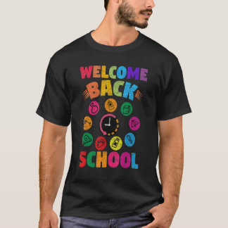 Welkom terug naar school kladleraar studenten t-shirt