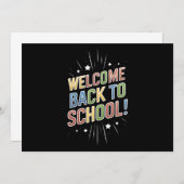 Welkom terug naar school leraar eerste dag van de  kaart (Voorkant / Achterkant)