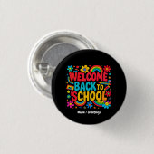 Welkom Terug naar School Leraar Kinder Waardering Ronde Button 3,2 Cm (Voorkant /achterkant)