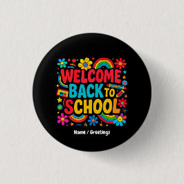 Welkom Terug naar School Leraar Kinder Waardering Ronde Button 3,2 Cm