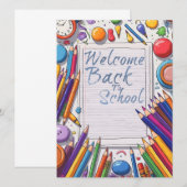 Welkom terug naar school – Leuk & Kleurrijk (Voorkant / Achterkant)
