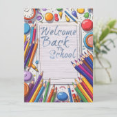Welkom terug naar school – Leuk & Kleurrijk (Staand voorkant)