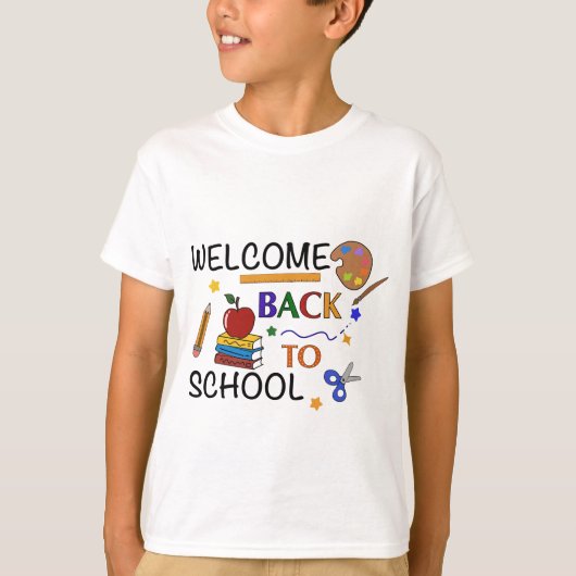 Welkom Terug naar school - Leuk Terug naar school  T-shirt (Voorkant)