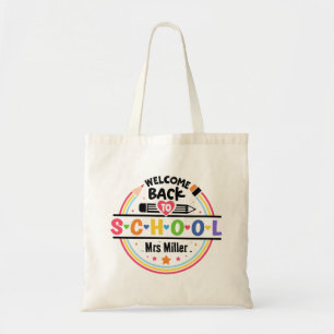 Welkom terug naar school – Leuke en kleurrijke kla Tote Bag