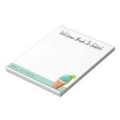 Welkom terug naar school met kleutercactus notitieblok (Linkerzijde)
