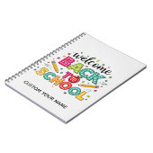 Welkom terug naar school notitieboek (Linkerzijde)