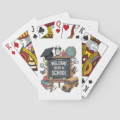 Welkom terug naar school pokerkaarten (Achterkant)