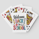 Welkom terug naar school pokerkaarten (Achterkant)