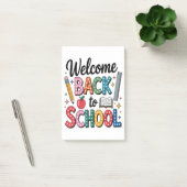Welkom terug naar school post-it® notes (Kantoor)