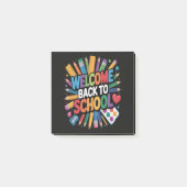 Welkom terug naar school post-it® notes (Voorkant)