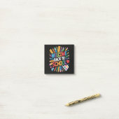 Welkom terug naar school post-it® notes (Op bureau)