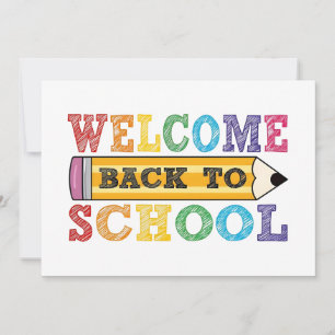 Welkom terug naar school – Potlood Illustratie