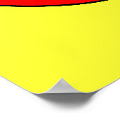 Welkom terug naar school rode appel en groene worm poster (Hoek)