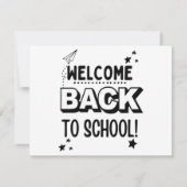Welkom terug naar school! save the date (Achterkant)