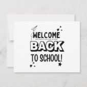 Welkom terug naar school! save the date (Achterkant)