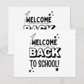 Welkom terug naar school! save the date (Voorkant / Achterkant)