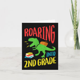 Welkom terug naar school Schattigee dinosaurus 2e Kaart