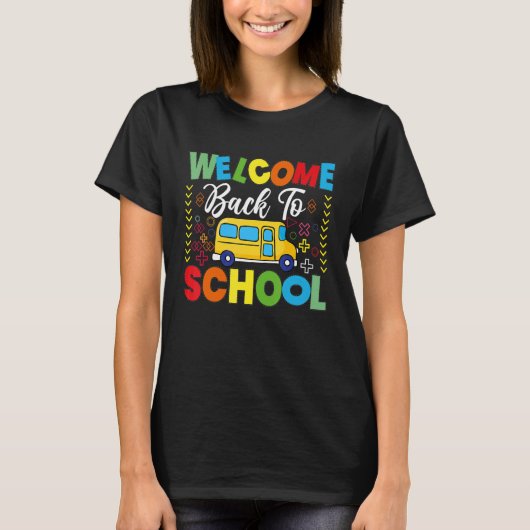 Welkom terug naar school Shirt bus Mannen (Voorkant)