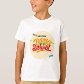 Welkom Terug naar School Shirt Kleurrijk 3D Font T (Voorkant)