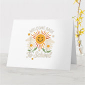 Welkom Terug naar school Shirten Eerste schooldag Kaart (Gele Bloem)